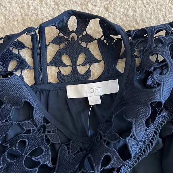 Loft lace embellished chiffon top - Picture 3 of 3